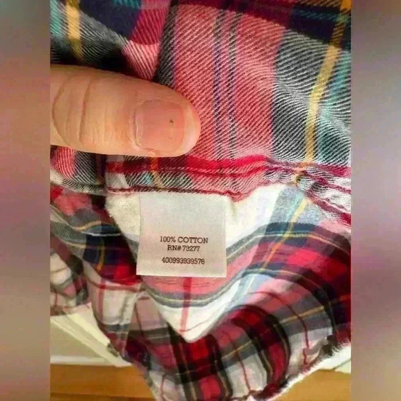 SO authentic American Heritage women’s plaid button up long sleeve shirt size M - Picture 10 of 14
